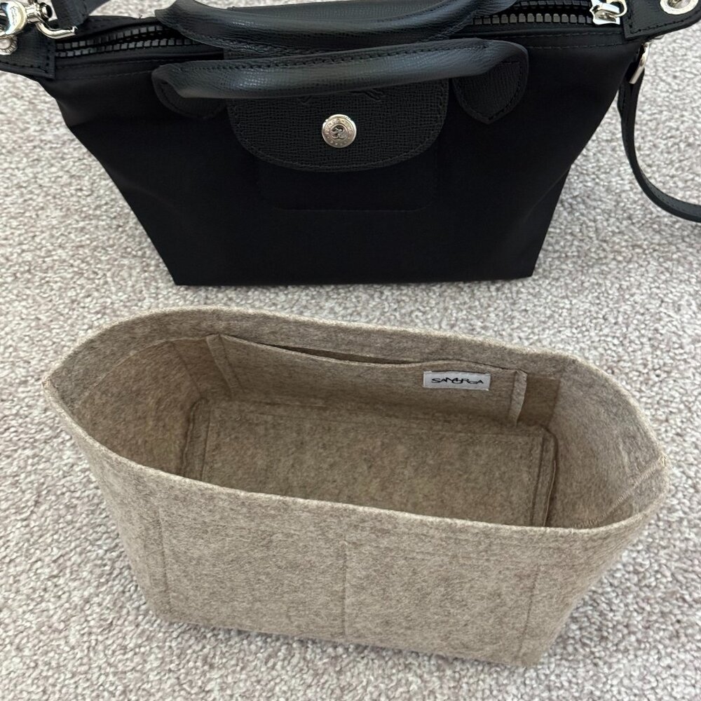 Samorga Bag Insert for LONGCHAMP Extra Small Le Pliage Neo Nylon Bag